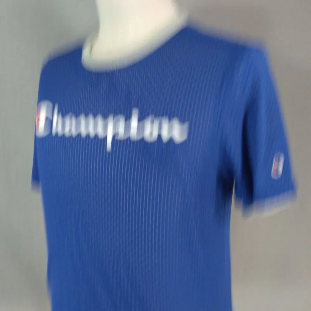 Champion shirt men's medium dual-layer reversible‎ blue grey mesh outdoor sports - Picture 6 of 13